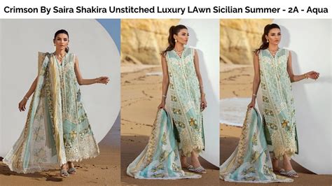 Crimson By Saira Shakira Unstitched 3 Pc Luxury Lawn Sicilian Summer