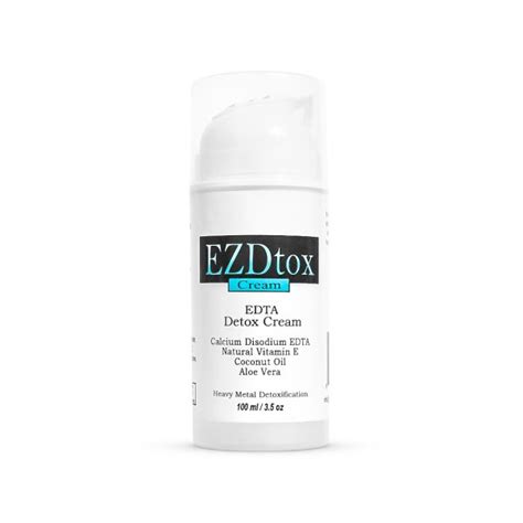 Ezdtox Cream Heavy Metal Edta Detox 1 Month Supply 3 5oz Pump Somahealth