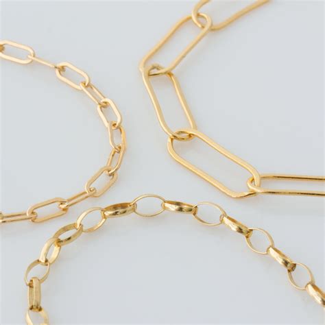 Paperclip Chain Bracelet K Gold Fill Paperclip Bracelet Etsy