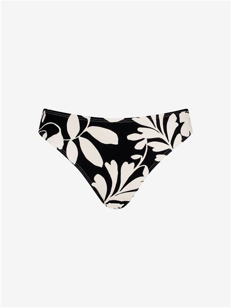 Bianca Tai Bikini Bottom Abstract Palm Black White 35 55 CHANGE