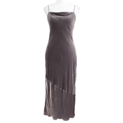 Aritzia Dresses Aritzia Wilfred With Silk Spritz Silver Velvet Cowl