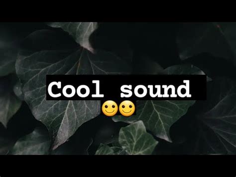 cool sounds youtube
