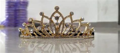 golden fancy hair crown  rs piece  mumbai id