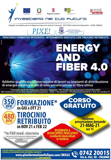 Percorso Di Formazione Gratuito Energy And Fiber Corso Con