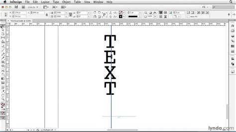 Indesign Tutorial Setting Text Vertically Lynda Youtube