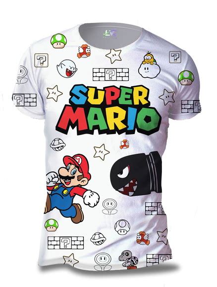 Camisa Camiseta Super Mario Cones Personalizada Smb Elo