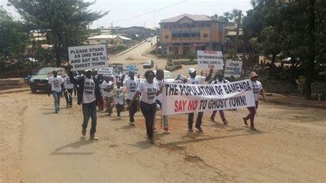 Cameroun Crise anglophone Une marche contre les villes mortes à Bamenda