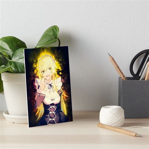 Frederica Baumann Re Zero Fanart Anime Waifu Art Board Print For Sale