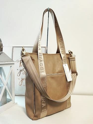 Laura Biaggi Torba Shopper Taupe Kb D Z Bona Fora