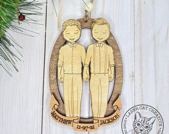Gay Wedding Ornament Etsy