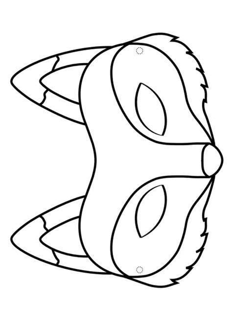 Pin by Yasemin on OKUL ÖNCESİ Fox coloring page Animal masks for