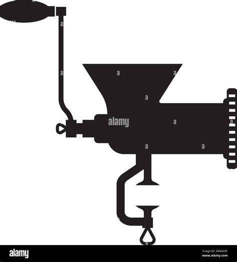 Dessin De Symbole D Illustration De L Ic Ne Du Moulin Viande Image