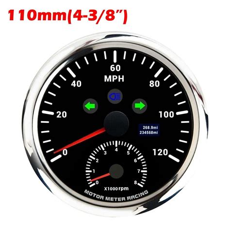 W Pro Mm Gps Speedometer Tachometer Mph Turn Signal High Beam