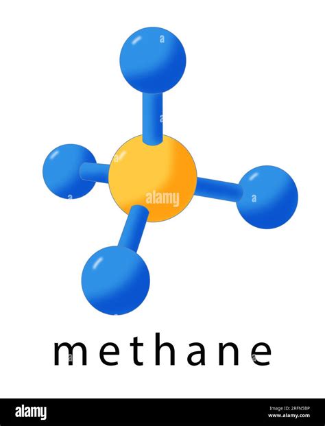 Modelo de molécula de metano fotografías e imágenes de alta resolución