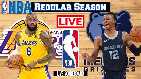 Live Los Angeles Lakers Vs Memphis Grizzlies Scoreboard Play By