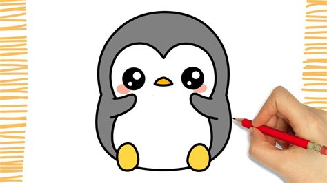 Como dibujar a un PINGÜINO KAWAII I paso a paso YouTube