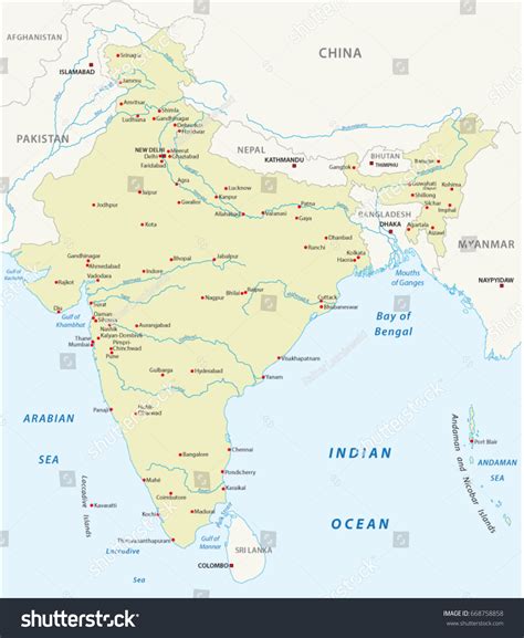 Map Ganges River: Over 83 Royalty-Free Licensable Stock Vectors ...