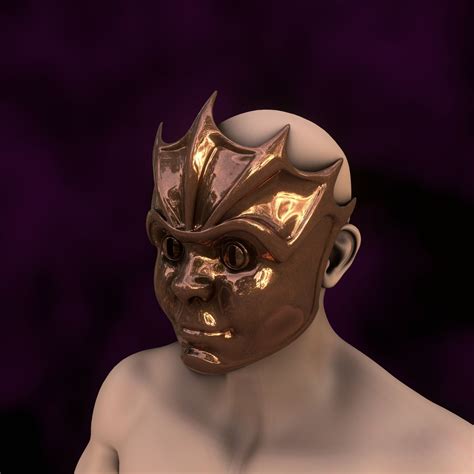 Devilfoil Merregon Mask Baldurs Gate 3 3D Model 3D Printable CGTrader