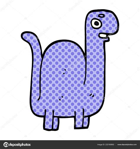 Dibujos Animados Garabato Dinosaurio Prehist Rico Vector De Stock Por