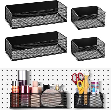 Amazon Tioncy Pcs Magnetic Heavy Duty Baskets Sizes Pegboard