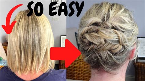 Easy Updos For Short Thin Hair