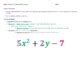 Module 1 Lesson 8 Adding Subtracting Polynomials Guided Notes