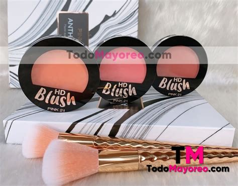 Caja 24 Piezas Rubor Hd Blush Pink21 3 Tonos Distintos Gama A M1810