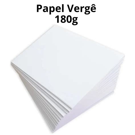 Papel Vergê 180g Texturizado A4 Branco 50 Folhas Premium Masterprint