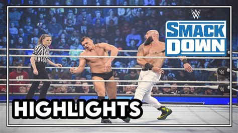 Gunther Vs Braun Strowman Intercontinental Championship SMACKDOWN