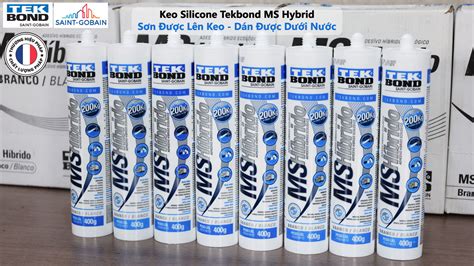 Keo Silicone TekBond MS Hybrid Trung Tính sơn được lên keo dán được