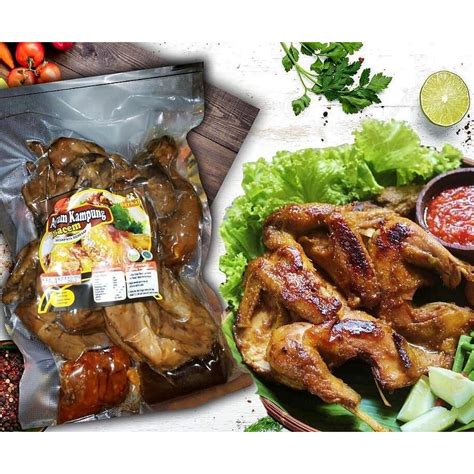 Jual Ayam Kampung Ungkep Bumbu Kuning Ayam Bacem Siap Gorengrica Ayam