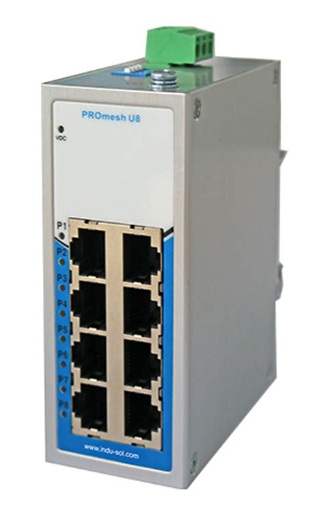 Promesh U8 8 Port Unmanaged Industrial Ethernet Switch 114110122