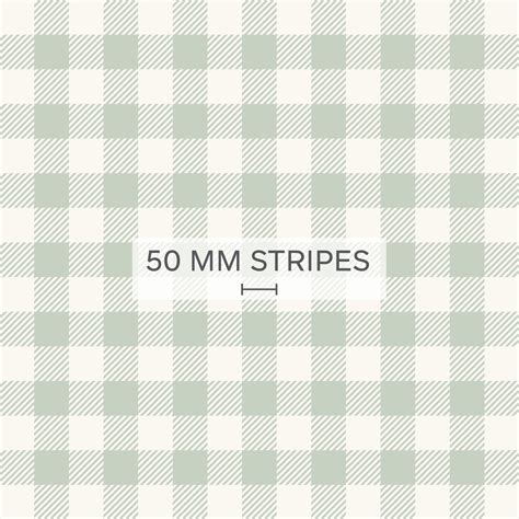 Gingham Check Type 1 Sage Green WALLPAPER Grafico Group