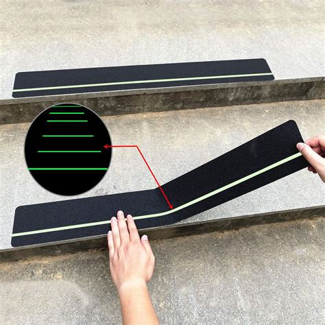 30 X 4 10 Pack Anti Slip Traction Treads With Glow In The Dark