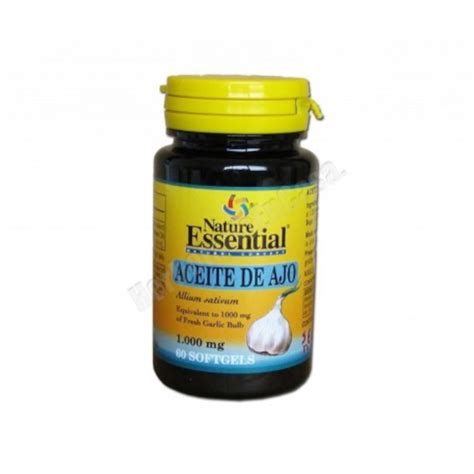 Aceite De Ajo 1000 mg 60 Perlas Nature Essential Metódica