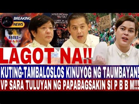 Lagot Na Kuting Tambaloslos Kinuyog Ng Taumbayan Vp Sara Tuluyan Ng