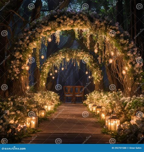 Enchanted Forest Wedding stock photo. Image of forest - 292701588