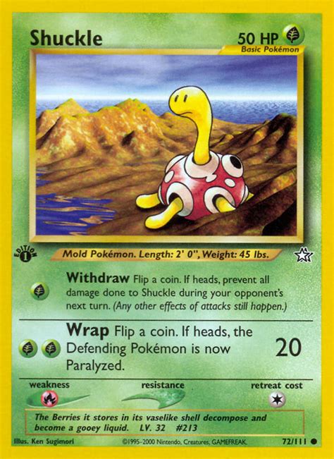 Shuckle Pok Mon Myp Cards