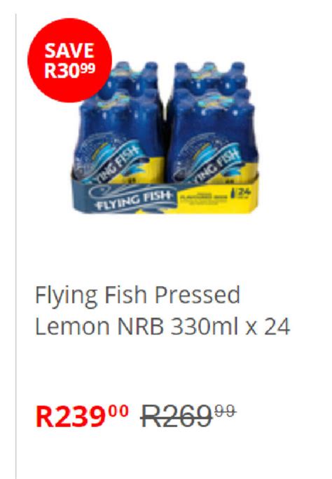 Flying Fish Pressed Lemon Nrb Ml X Offer At Pick N Pay Liquor