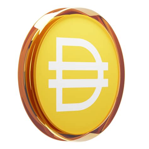 Dai Glass Crypto Coin 3d Illustration 24092803 Png