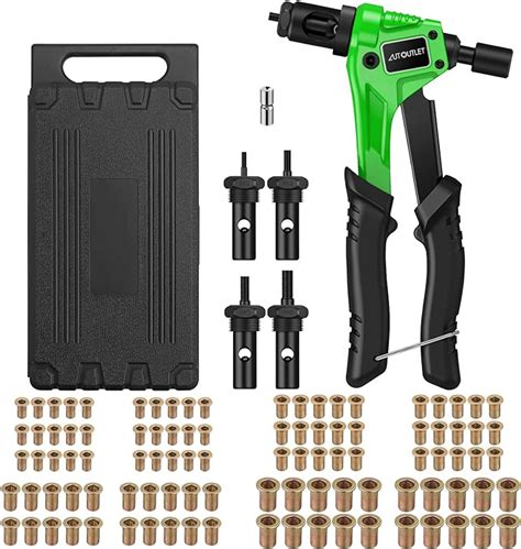 Autoutlet Kit De Pince Ecrou A Riveter Pistolet Ecrou Rivets Avec