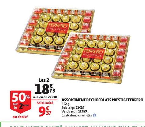 Offre Assortiment De Chocolats Prestige Ferrero Chez Auchan