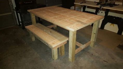 Barn Style Table And Bench Table Style Table Bar Table