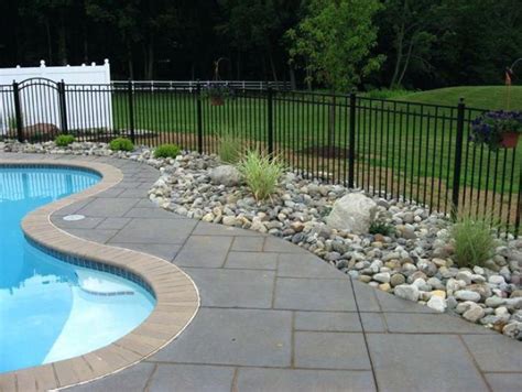 Landscaping Around Pool With Rocks - DIY