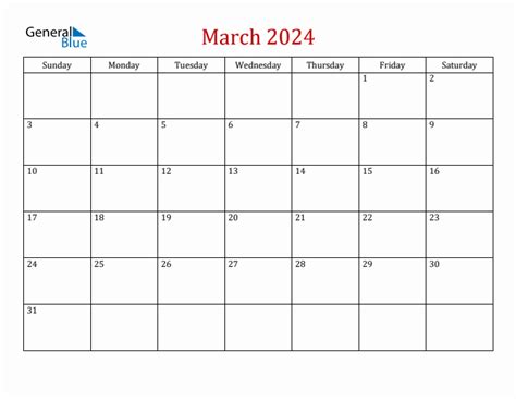 2024 Calendar Printable General Blue Free - Lyndy Roobbie