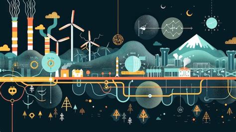 Premium Photo An Infographic Of Global Power Flow With Icons For Oil