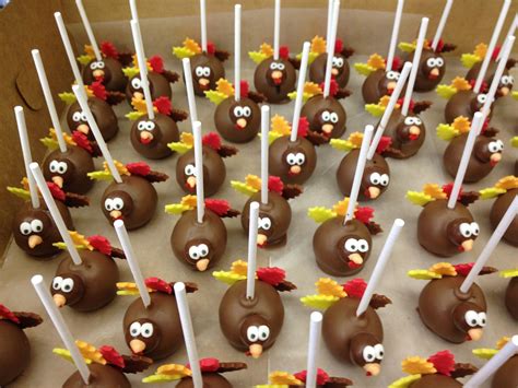 Cake Pops Cake Balls Thanksgiving Cake Pops Turkey Cake Fall Cake Pops