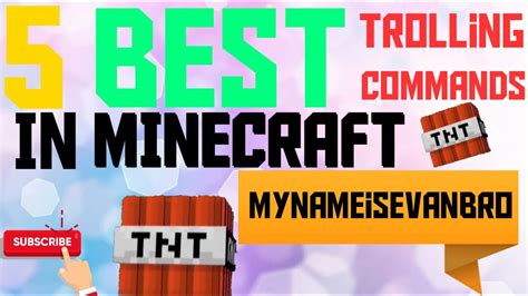 Tips Best Trolling Commands Minecraft Bedrock Edition Youtube