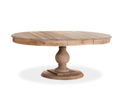 Table Ronde Extensible En Bois Massif H Lo Se Bois Naturel Et Pied