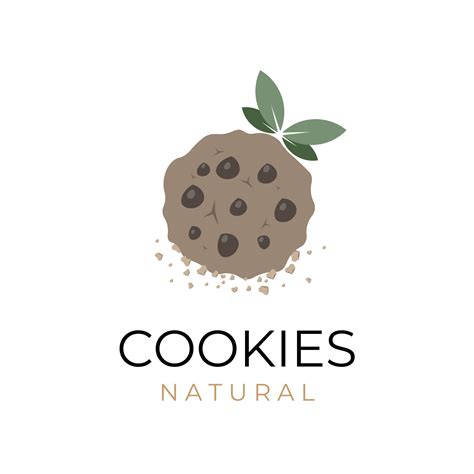 Big natural chocolate chip cookies vector illustration logo 11424945 Vector Art at Vecteezy